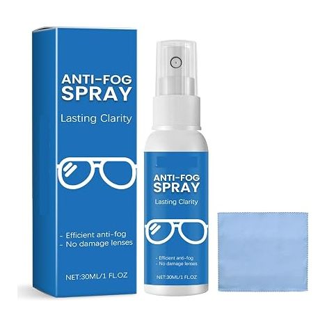 Glasses Demister Cleaner,Anti-fog Spray for Glasses,Anti-fog Spray for Swimming Goggles,Lens Cleaner Spray,Lens Cleaning Spray for Sunglasses (1/5)