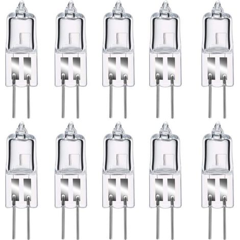 CHOYCLIT G4 LED-Lampe, 35 W, 12 V, G4-Halogenlampen, Warmweiß 2800 K, dimmbare, klare Kapsel, 10 Stück