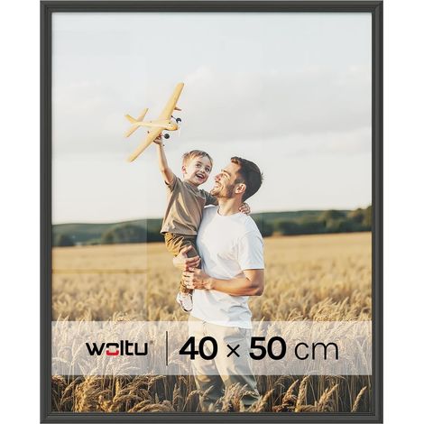 WOLTU Cornice per Foto Portafoto da Parete Album Moderno Wall Décor 40x50cm Nero (1/5)