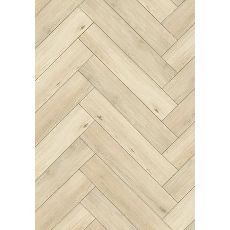 Mexen Calera campione di pannelli vinilici spina di pesce 635 x 127 mm SPC 6,5 mm, supporto IPEX 1,5 mm, 4 V-Fuga, Quercia - F11 (1/2)