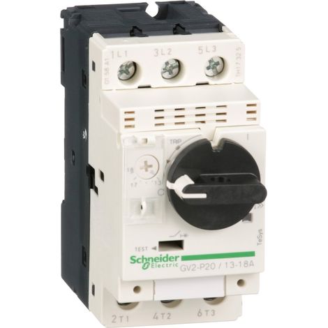Interruptor automático para motor TeSys Deca 3P 7,5 kW 13-18 A GV2P20