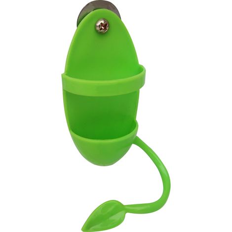 Récipient suspendu en plastique, mangeoire à oiseaux, tasse, bocal, panier, mangeoire à perroquet avec support.-AquaForge