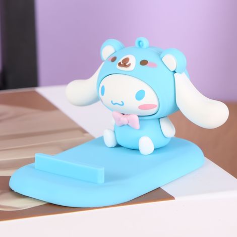 Support de téléphone 3D mignon avec personnage de dessin animé (1 pièce) - PVC, non étanche, idéal pour le bureau et la table de chevet, motif nœud rose, parfait pour (1/5)