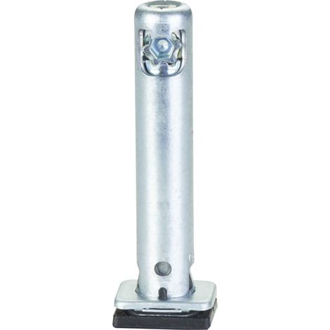SOTECH Sockel-Höhenversteller (Höhe 52 mm Durchmesser Ø 14 mm Bohrtiefe 62 mm Tragkraft 300 kg) verstellbar +25 mm mit Bodengleiter zum Einbohren in Wangen und Schrankseiten (1/4)