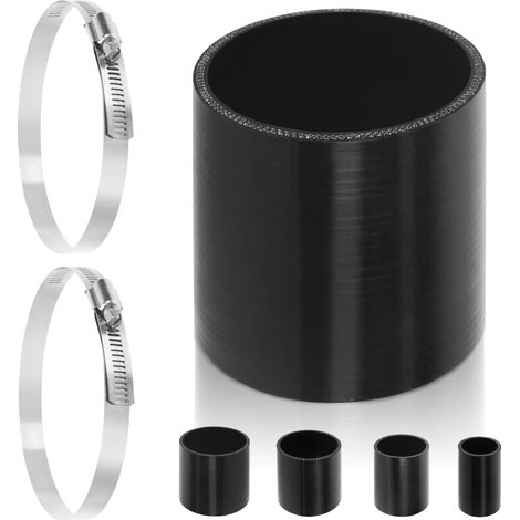 3 pièces 3,5 pouces - 89mm quatre couches renforcées droite silicone tube avec 84-108mm 304 inox t - boulon tuyau clip Kit voiture silicone tube pour Turbo admission Intercooler (1/5)