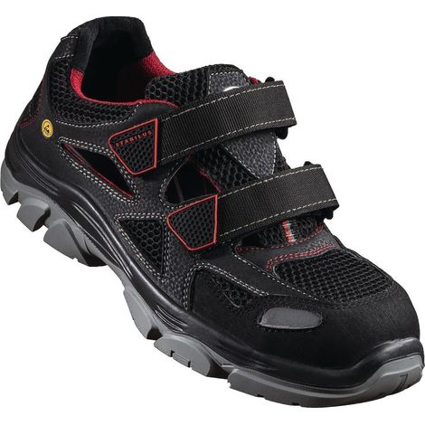 Sandale de sécurité THILO AIR taille 45 noir/rouge matériau textile/mesh S1 SRC (1/4)