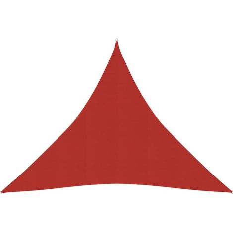 INLIFE Voile d'ombrage 160 g/m² Rouge 4x4x4 m PEHD (1/5)