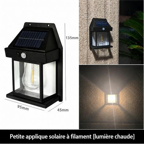 Lampe murale solaire extérieure petit modèle forme maison réf 3693 350 g – Livraison gratuite