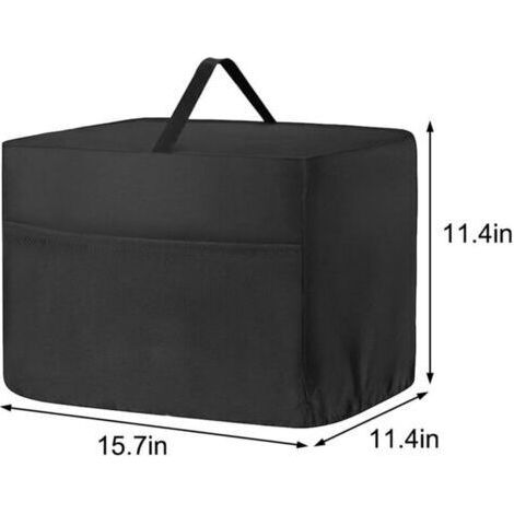 Housse de trancheuse à viande, housse de trancheuse alimentaire pour accessoires, tels que lame en acier inoxydable, brosse, tissu imperméable, s'adapte à la plupart des trancheuses à(38x28x28cm) (1/3)