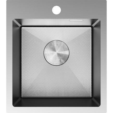 Mexen Solix Edelstahlspüle 1-Becken 400 x 450 mm, Inox HC - 6401401000-01HC (1/5)