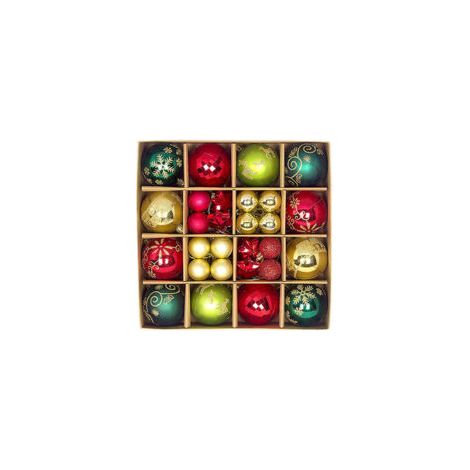 Decoraciones navideñas, juego de adornos para el árbol de Navidad, bolas decorativas irrompibles para colgar en el árbol de Navidad, adornos navideños a granel para la decoración de la mesa - Crezuo