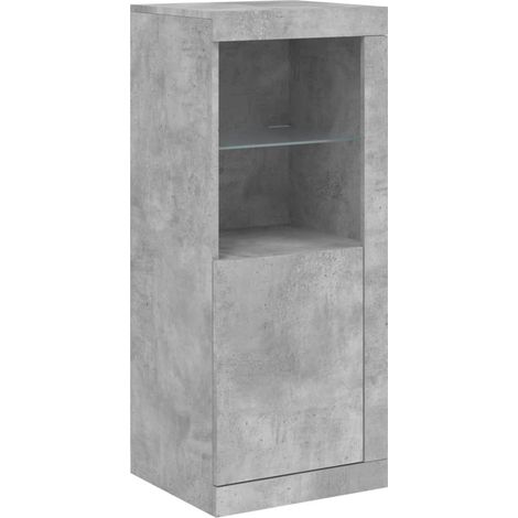 Credenza cassettiera cassettiera mobile contenitore organizer cucina soggiorno soggiorno con luci a LED 41 x 37 x 100 cm grigio 020029998