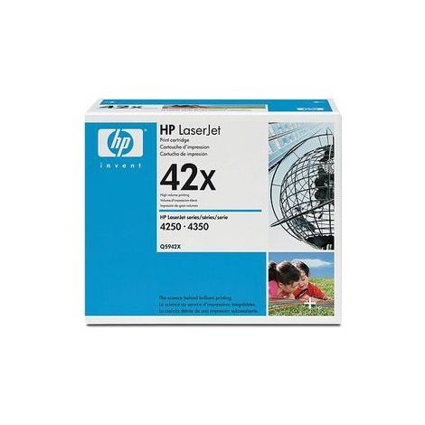 HP 42X High Yield Black Original LaserJet Toner Cartridge cartucho de tóner 1 pieza(s) Negro (1/5)