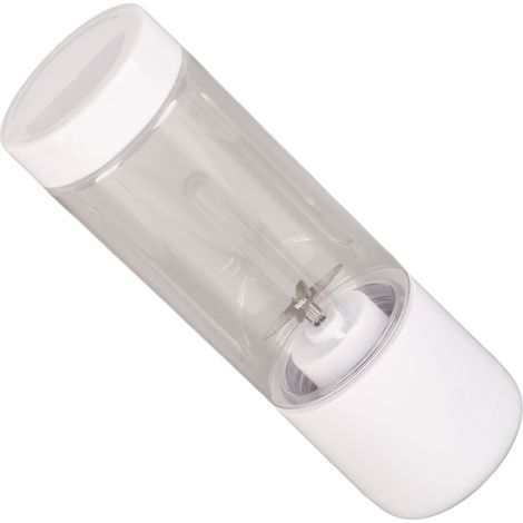 Blender portable haute performance avec port USB, extracteur de jus électrique pour la maison et les voyages, 400 ml, blanc, quatre lames (1/5)