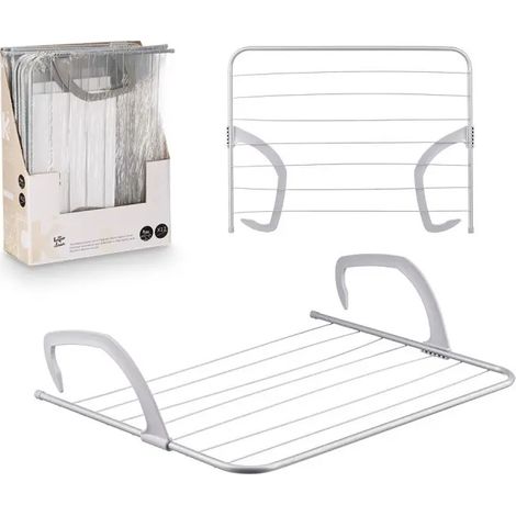 Stendino per balcone in acciaio 7m 49x62 cm (1/2)