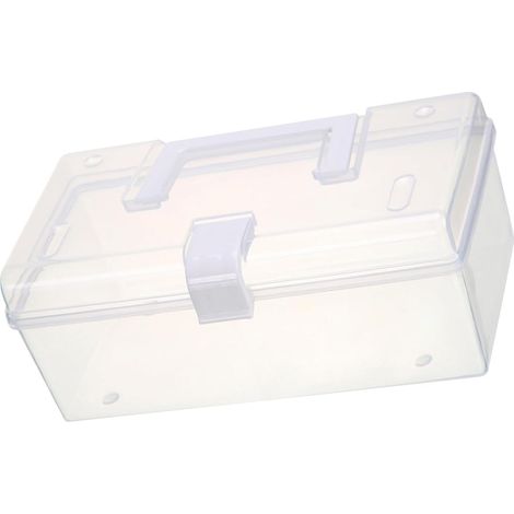 Transparent Storage Box, Large Capacity Portable Desk Organizer, Portable Multifunctional Storage Container with Handle for Home (1/5)