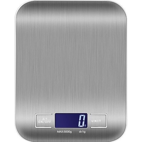 Commercial electronic kitchen scale 5kg/0.1G, multifunctional stainless steel kitchen scale for home cooking, high-precision electronic kitchen scale (1/4)