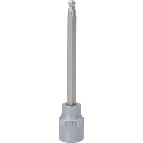 3/8" Douilles tournevis 6 pans intérieur à tête sphérique, longues, 5mm (1/5)
