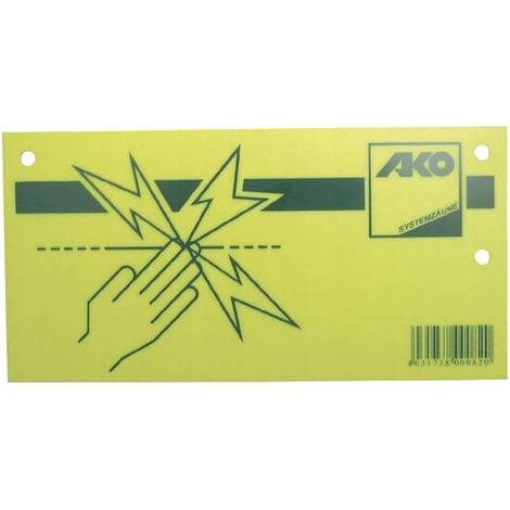 Warnschild ako 44623 geschraubt 20x12 cm