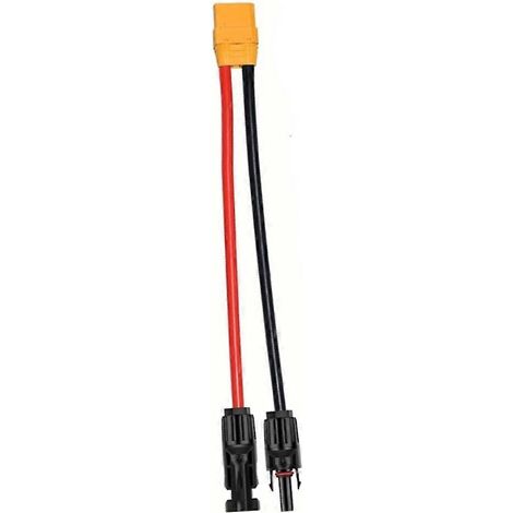 2 m Adapterkabel mit Steckverbindern für Solarmodule auf XT90-Stecker, für Kraftwerke, 10 AWG Kabel. (1/5)