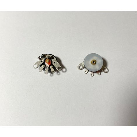 Potentiomètre RV16SK2, diamètre 16 mm, broche plate, avec interrupteur potentiomètre B50K, contrôle de volume à cinq broches, rotatif.