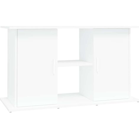 Support pour aquarium blanc 101x41x58 cm bois d'ingénierie