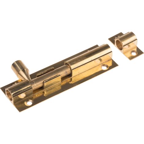 Rs Pro – Verrou de porte en laiton 75mm – Verrou à pêne droit – Résistant à la corrosion – Pour sécurité renforcée (1/2)