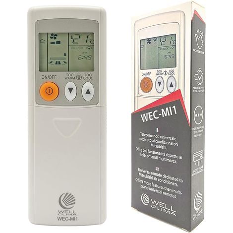 WEC-MI1 Télécommande Universelle pour climatiseur Mitsubishi, prête à l'emploi en Quelques Secondes, Compatible avec Pompe à Chaleur et onduleur, compatibilité Garantie (1/5)