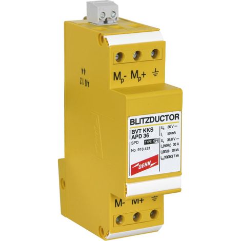 Dehn Kombi-derivatore giallo protezione circuito tensione