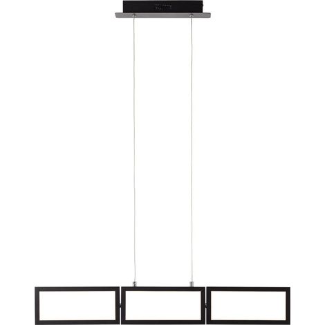 BRILLIANT Lampe, Ranut LED Pendelleuchte 3flg schwarz, 3x LED integriert, 11.3W LED integriert, (1067lm, 3000K), In 3 Stufen über Wandschalter dimmbar (1/5)