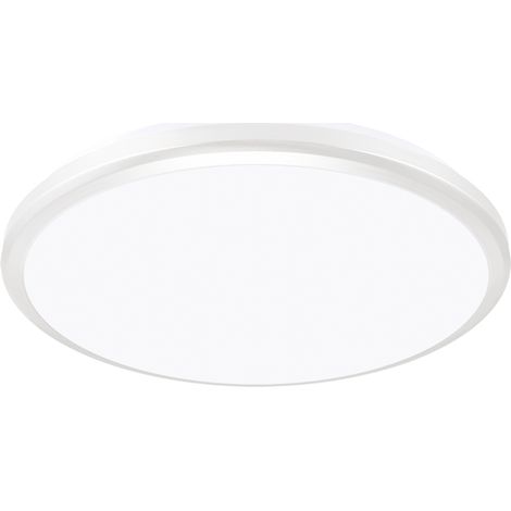 Plafoniera LED stagna tonda 26cm bianca 18W 4200K IP54 (1/2)