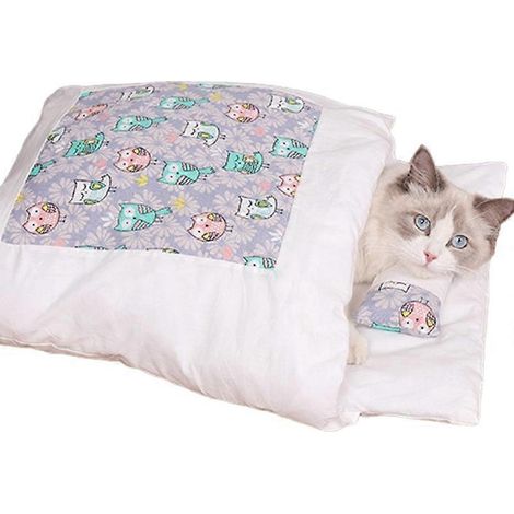 Katzendecke, warmes Bett in Form einer tiefen Schlafhöhle, abnehmbare Winter-Haustierhöhle.