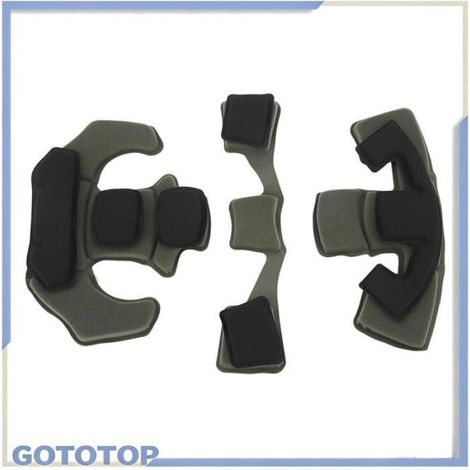 Kit De Rembourrage Pour Casque - Éponge Double Couche - Compatible Avec Casques Sport Et Sécurité - 3 Pièces + 24 Attaches Auto-Agrippantes (1/5)