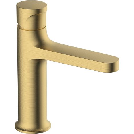 RAK Positano Brushed Gold Basin Mixer Tap - RAKPOS3001G (1/2)