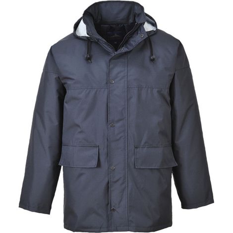 Chaqueta de trabajo con tapeta frontal anti-aguaceros Corporate Traffic S437 S Azul Marino