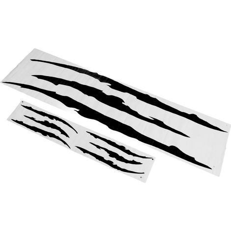 2 Autocollants Capot Voiture Griffes de Chat Style Universel Décalque Moteur Coffre pour Véhicule Noir (1/5)