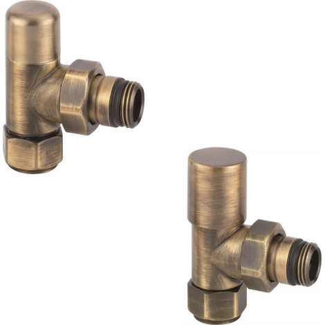 Ensemble vannes et cache-serrure, pour radiateurs couleur bronze Arteclima KITVAL1BR (1/3)