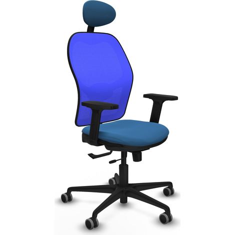 Sedia da ufficio piqueras y crespo Jorquera blu chiaro similpelle (1/2)