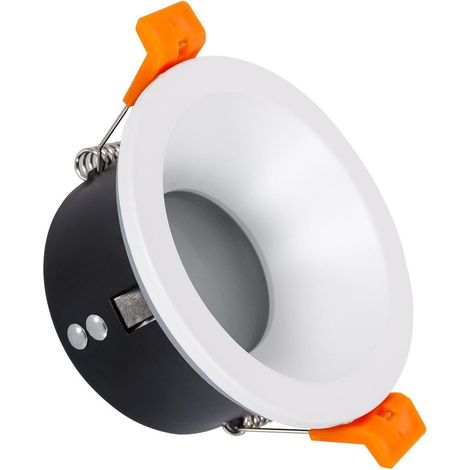 Downlight-Ring Rund IP65 für LED-Glühbirne GU10 Schnitt Ø75 mm Weiß