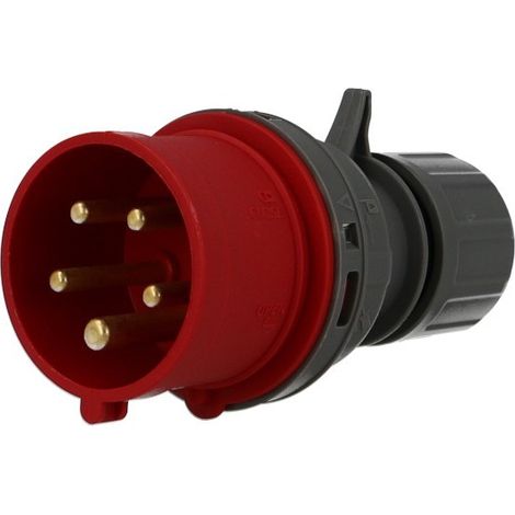 Solera – Prise mâle CEE triphasée 5 x 16A – Tension 400V – Indice de protection IP44 – Pour chantiers humides et espaces confinés