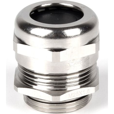 Presse-étoupe PG13.5 en Laiton nickelé pour câble de 6mm à 12mm, avec contre-écrous, IP68 ( Prix pour Sachet de 5 )