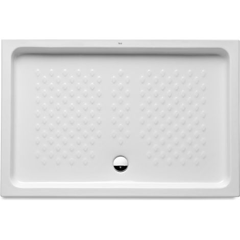 Roca – Receveur de douche rectangulaire en porcelaine – Dimensions 1200x800 mm – Profondeur 80 mm – Installation autoportante – Écoulement 90 mm