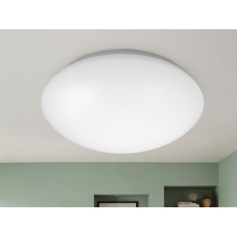 Deckenleuchte / Deckenschale rund, Kunststoff opalweiß, Ø 29 cm