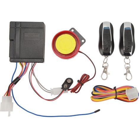 Motorrad-Alarmanlage, hochempfindliches ferngesteuertes Alarmsystem für Roller und Motorräder (1/5)