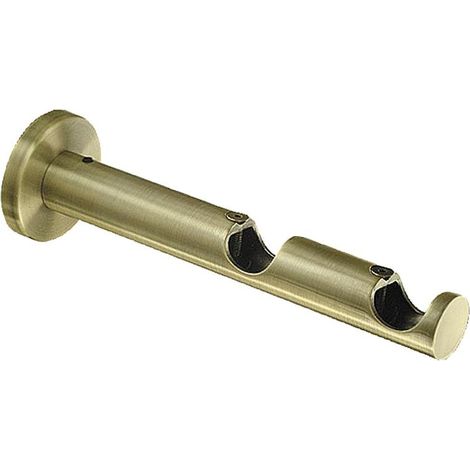RIEL CHYC soporte zirconio doble 20 mm. bronce viejo , Soporte zirconio doble- Colocación: central. - Medida: 20 mm. - Acabado: bronce viejo.- Ideal para el