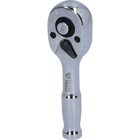 Brilliant Tools 1/4 Mini-Umschaltknarre mit Metallgriff, 100 Zahn