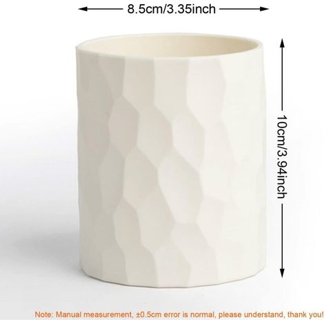 Porte-stylo de bureau, étui à stylos, boîte à stylos, porte-stylo en silicone étanche pour bureau, porte-pinceaux de maquillage, étui à stylos (blanc cassé) (1/5)