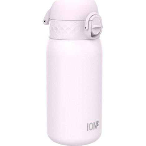 Ion8 Borraccia Inox Leggero per Bambini, 400ml, Non Isolato, a Prova di Perdite, Facile da Aprire, Serratura Sicura, Lavabile in Lavastoviglie, Facile Pulizia, Durevole e Antigraffio, Lilla (1/5)