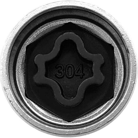 Clé de rechange pour écrou de roue antivol, Compatible Mercedes Benz Security Master 304 (1/4)