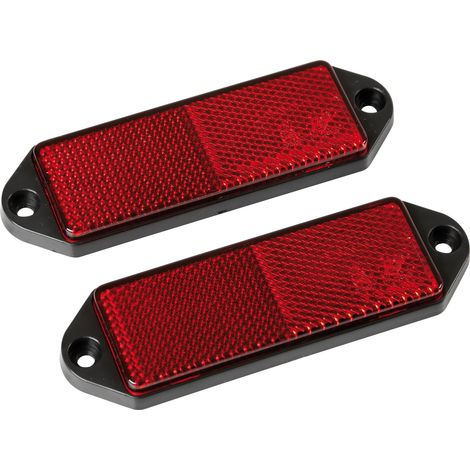 Catarifrangenti rettangolari - 90x35 mm - Rosso (1/2)